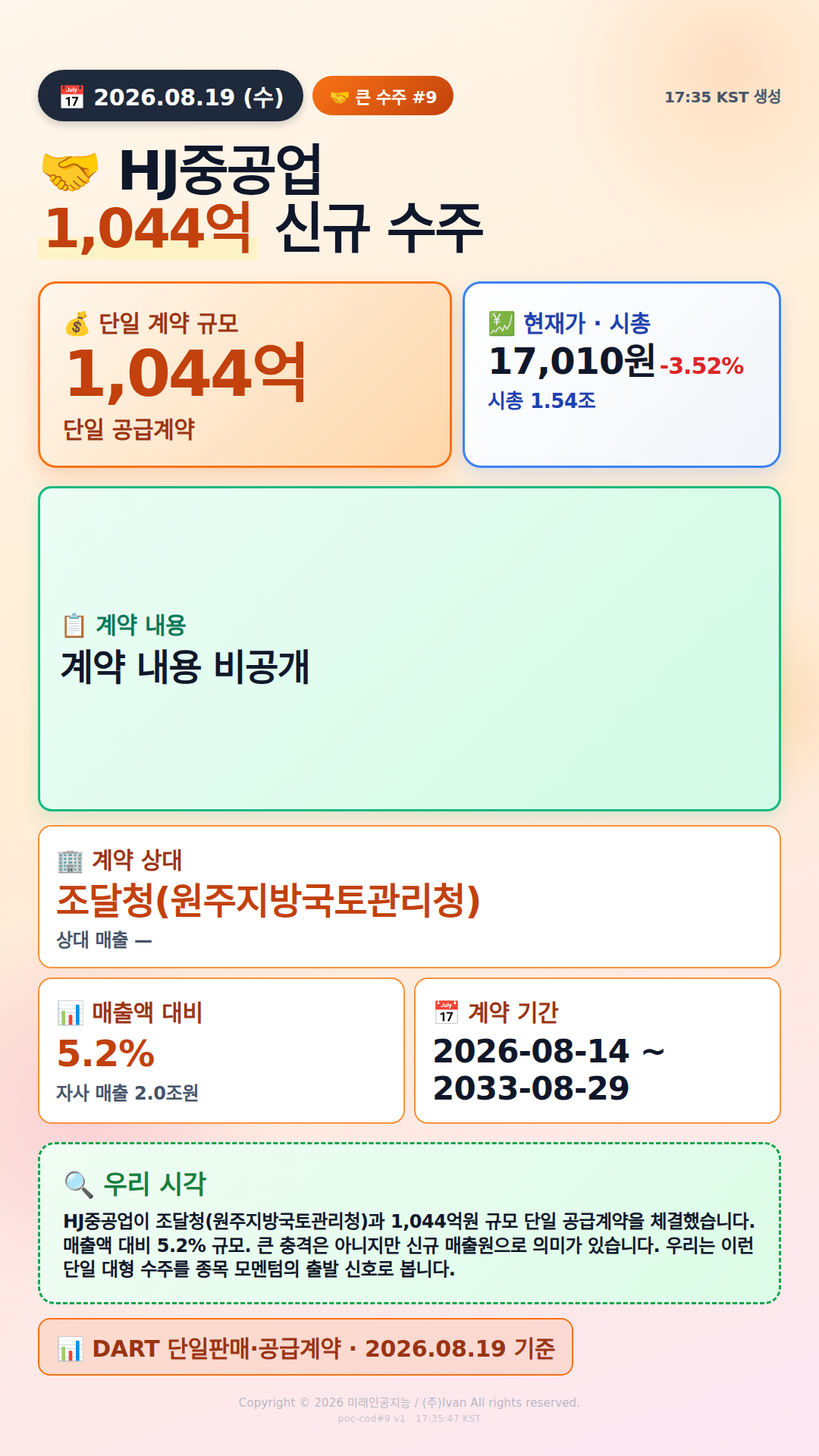 100억+ 수주 공시