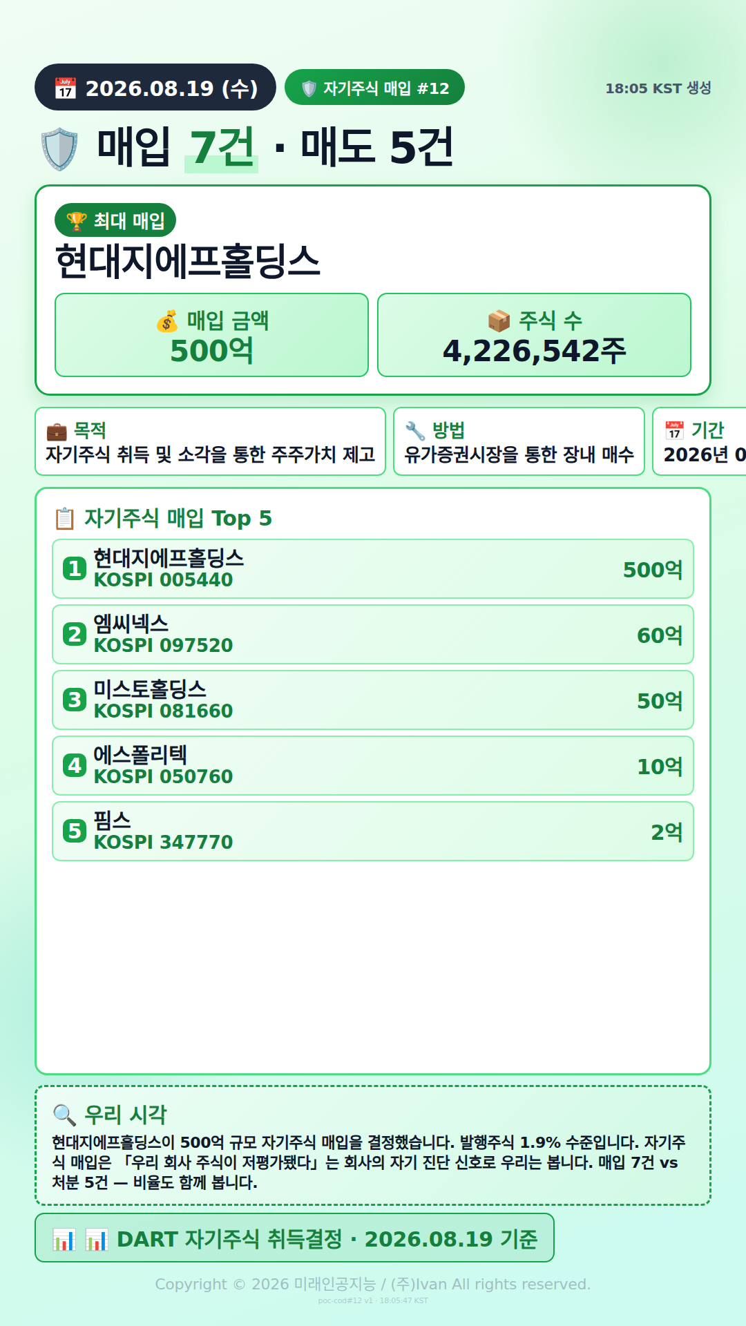 자기주식 매입