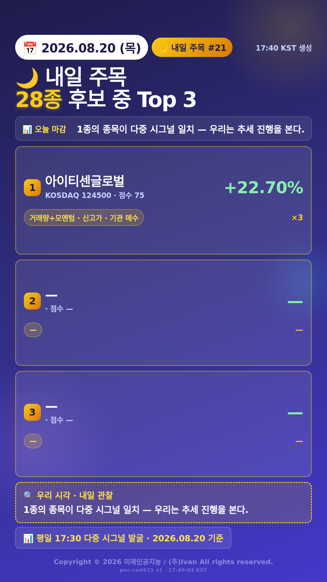 내일 주목 종목 3