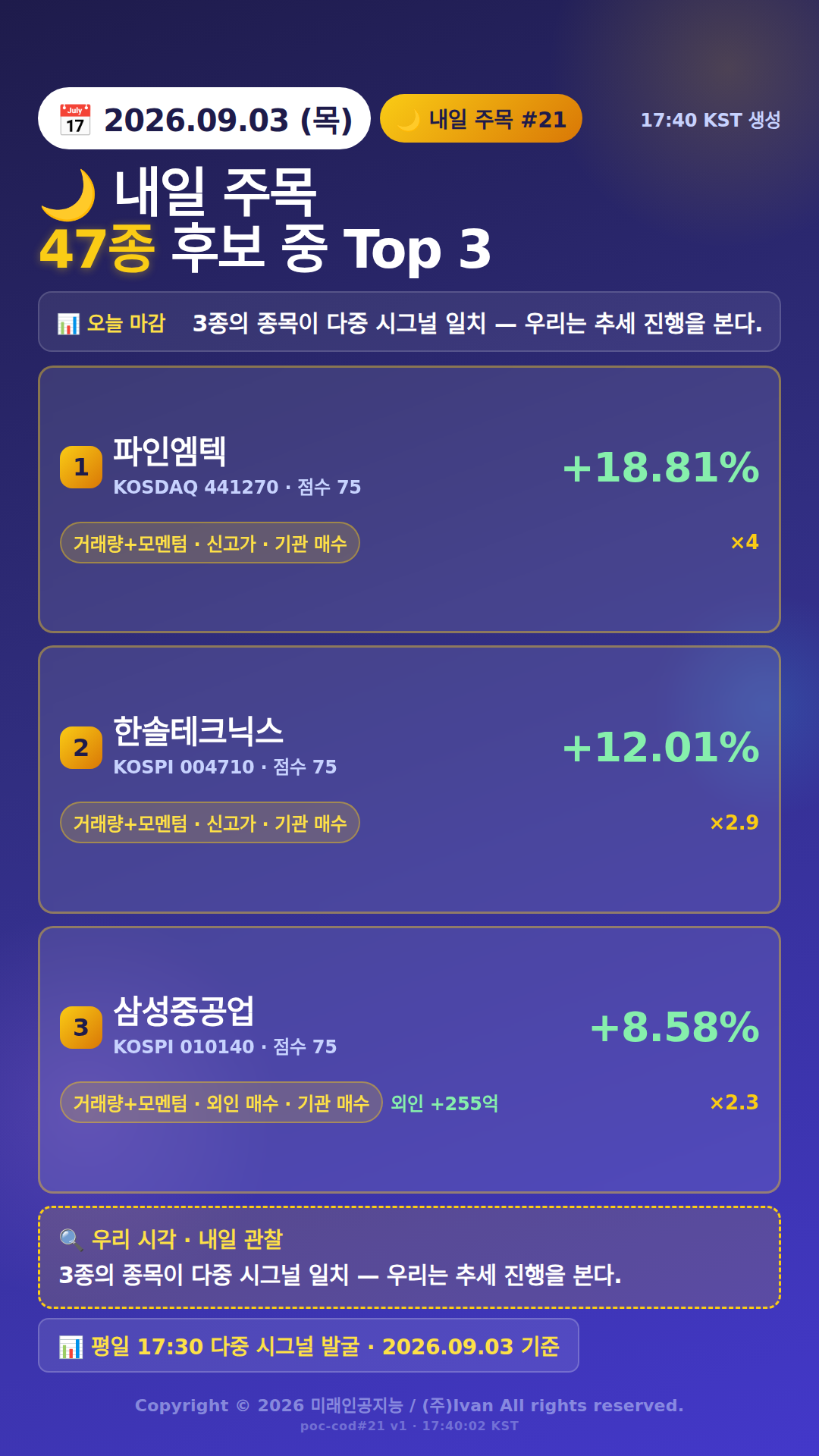 내일 주목 종목 3