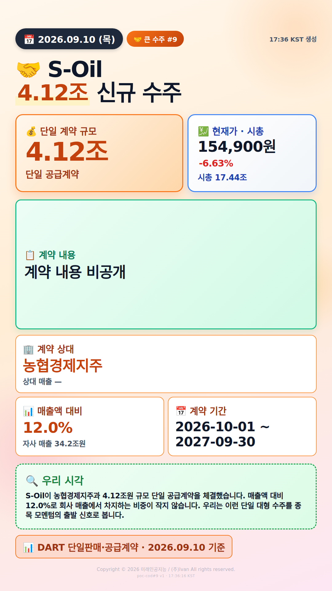 100억+ 수주 공시