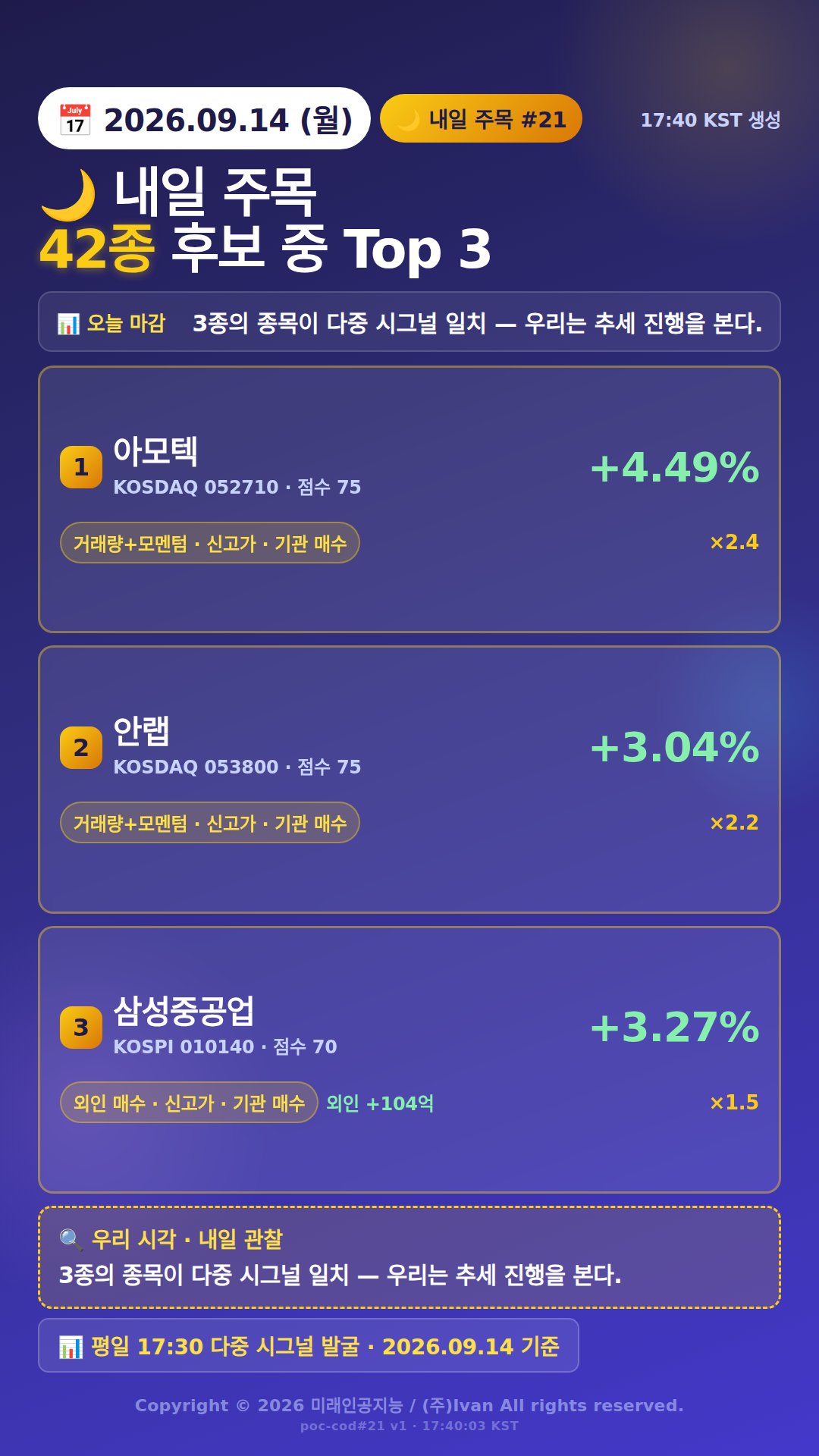 내일 주목 종목 3