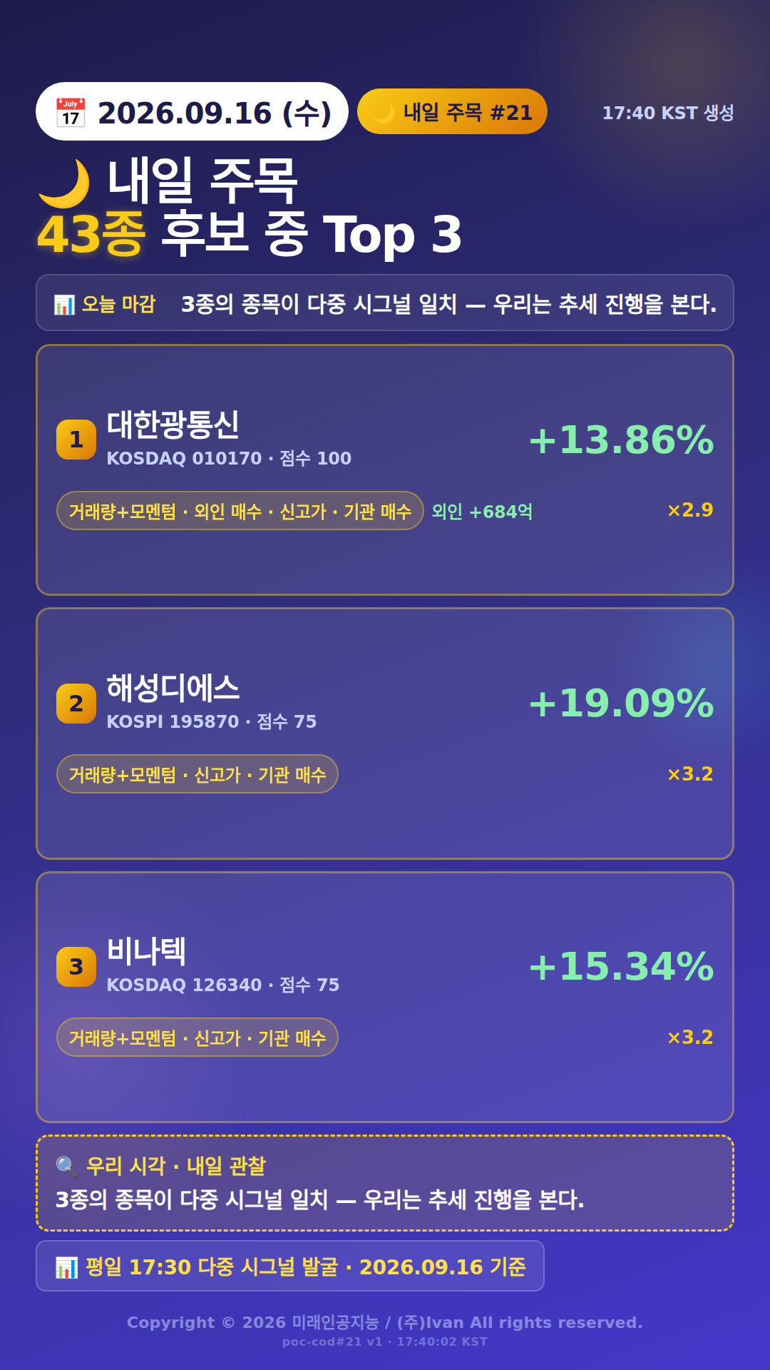 내일 주목 종목 3